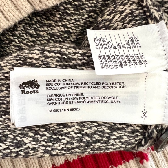 ROOTS CABIN Shawl Cardigan in Cotton Blend Grey Oat Mix - M - Picture 10 of 13